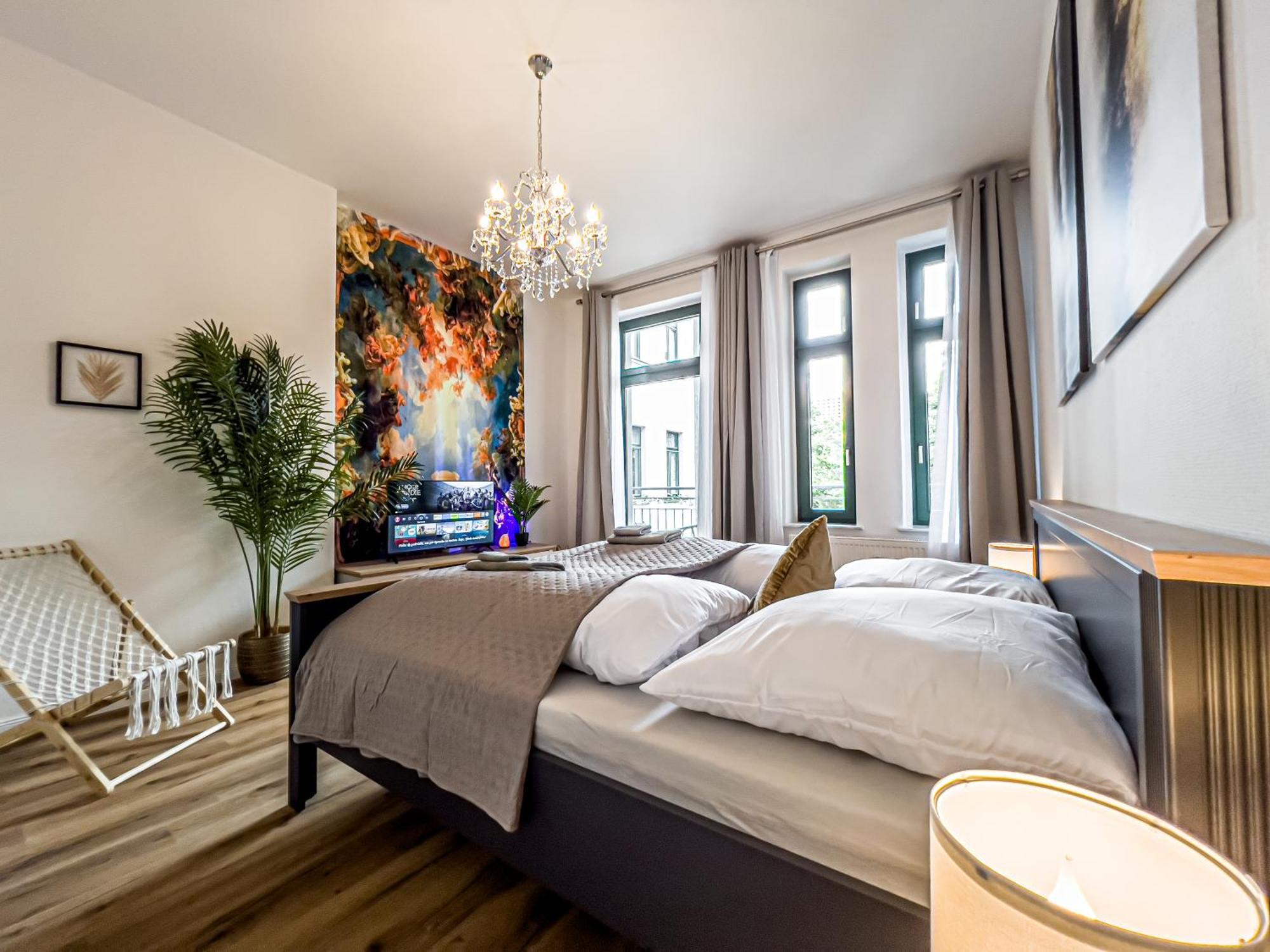 Grosse 3 Schlafzimmer Unterkunft Mit Kueche, Bad, Waschmaschine & Balkon Am Zoo ライプツィヒ エクステリア 写真