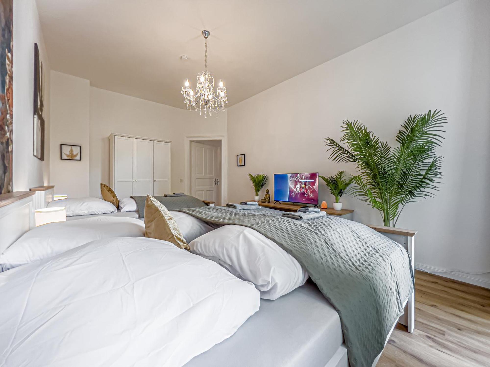 Grosse 3 Schlafzimmer Unterkunft Mit Kueche, Bad, Waschmaschine & Balkon Am Zoo ライプツィヒ エクステリア 写真